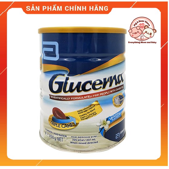 [Chuẩn Air + Date mới] Sữa Bột Abbott Glucerna Úc 850g Cho Người Tiểu Đường