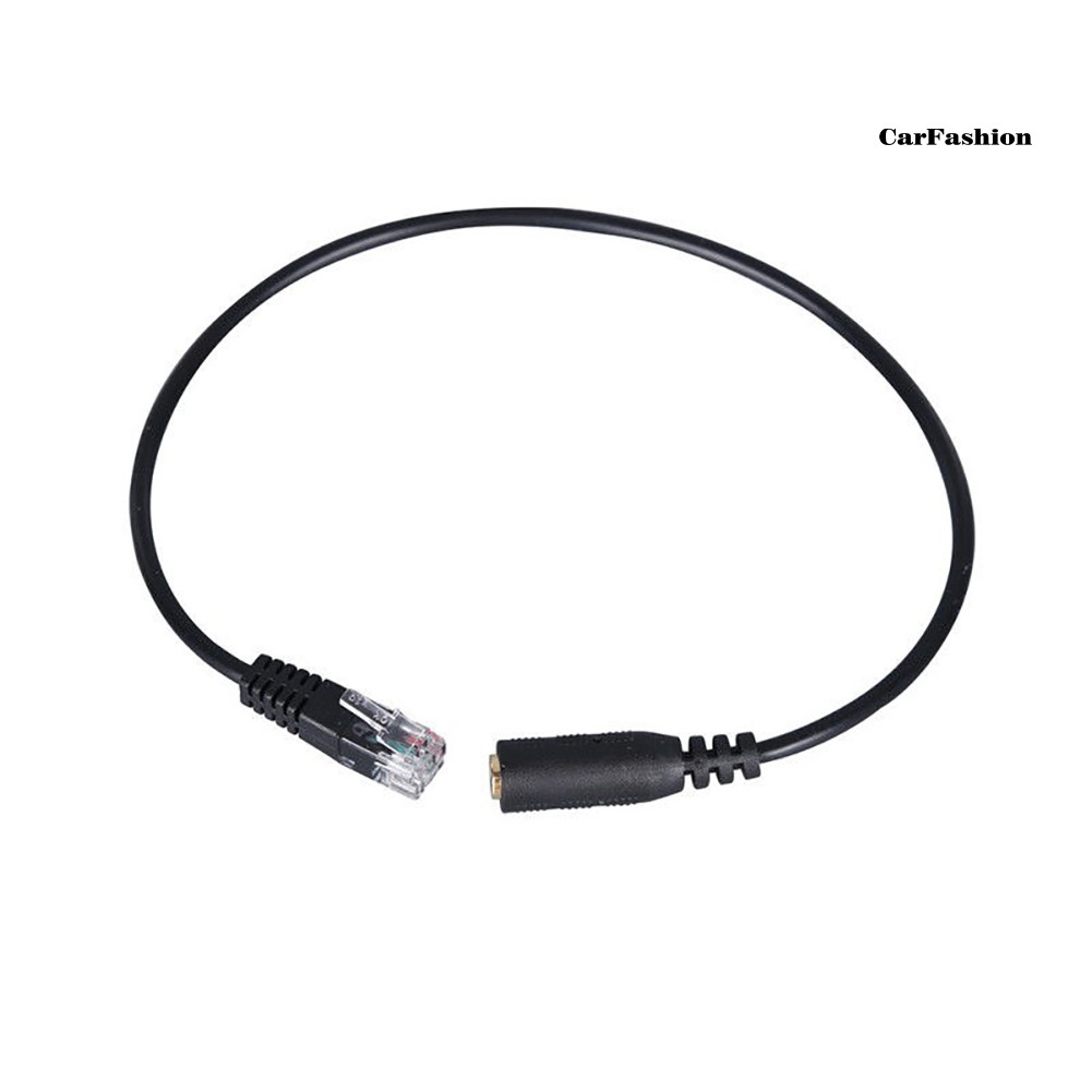 Dây Cáp Chuyển Đổi Âm Thanh Tai Nghe Rj9 30cm 3.5mm Dành Cho Điện Thoại Bàn