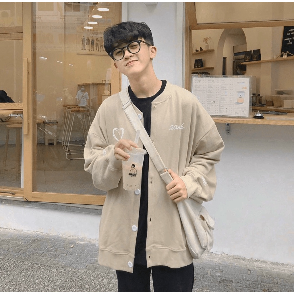 Áo Khoác Cadigan nữ Mới Về Chất Thun Pe Mềm In Trái Tim Kèm Chữ Kiểu Hot TREND TP