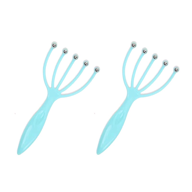 Massage Đầu Dụng Cụ Mát Xa Đầu 5 Nhánh Gắn Bi Sắt Giúp Thư Giãn Giảm Căng Thẳng Mệt Mỏi