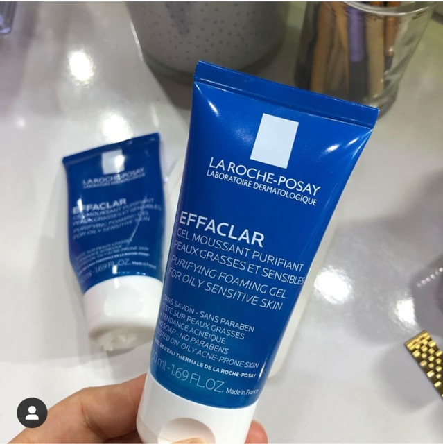 Gel Rửa Mặt Tạo Bọt Làm Sạch Dành Cho Da Dầu Nhạy Cảm La Roche-Posay Effaclar Purifying Foaming Gel 50ml , 200ml & 400ml