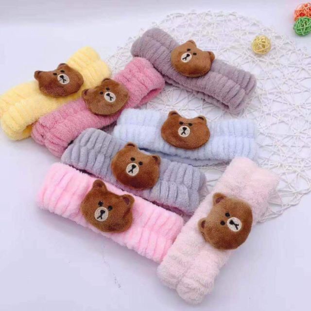 Băng đô gấu Brown cute