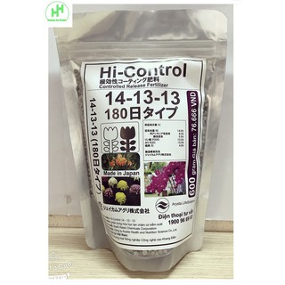 Phân Trì Tan Chậm Nhật Bản Hi-Control 14-13-13 Gói 600g