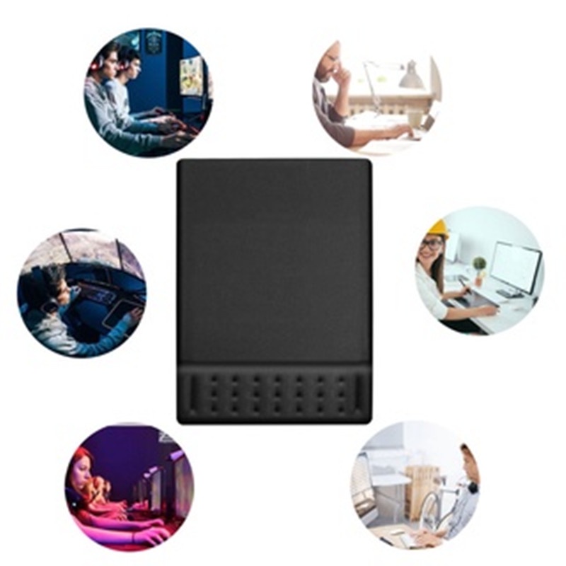 Bộ Đệm Lót Chuột + Đệm Cổ Tay Bằng Memory Foam Chống Trượt Tiện Dụng