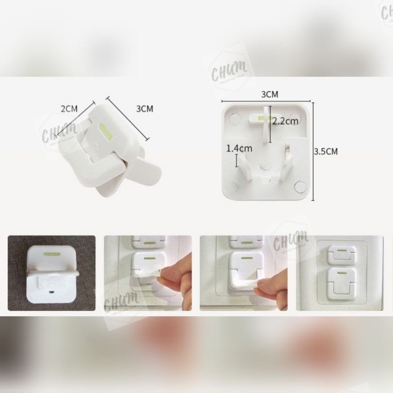 bịt ổ điện 2 chân, 3 chân an toàn cho bé
