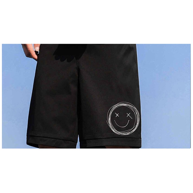 Quần short thể thao ống rộng màu đen thời trang mùa hè cho nam