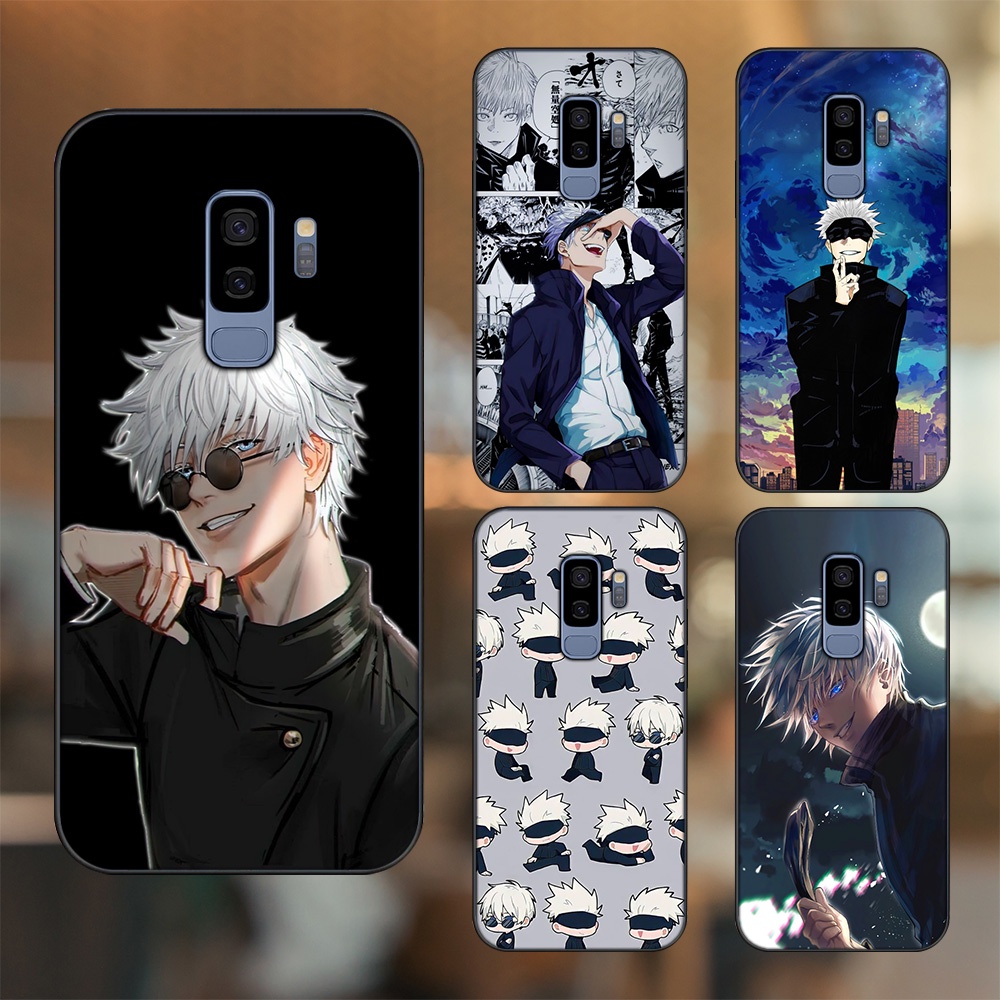 Ốp lưng Samsung S9 Plus viền đen in hình Satoru Jujutsu Kaisen