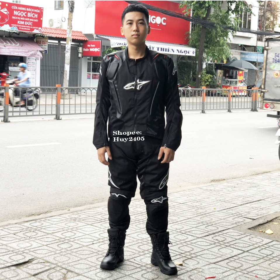 ⊙۞ Bộ quần áo giáp Alpinestars bảo hộ motor
