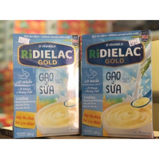Bột ăn dặm RIDIELAC Gạo Sữa