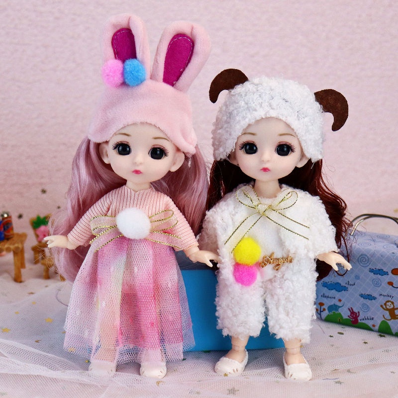 Set 2 Búp Bê Barbie 17cm Dễ Thương Xinh Xắn