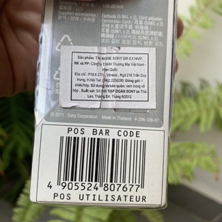 Tai nghe nhét tai Sony DR-EX14VP