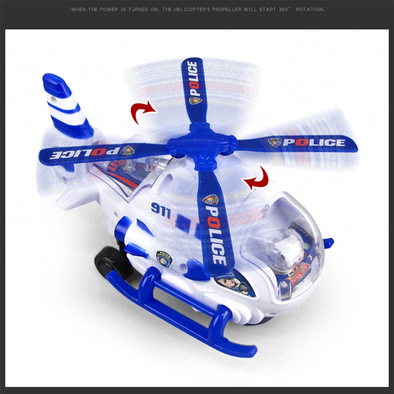 Máy bay trực thăng đồ chơi SEA SUN TOYS phát nhạc và đèn cho bé
