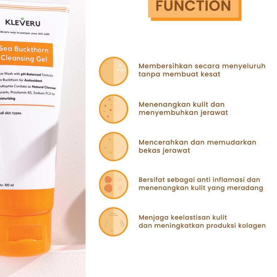 Nước Hoa Hồng Kleveru Sea Buckthorn Series Làm Sạch Da Mặt | BigBuy360 - bigbuy360.vn