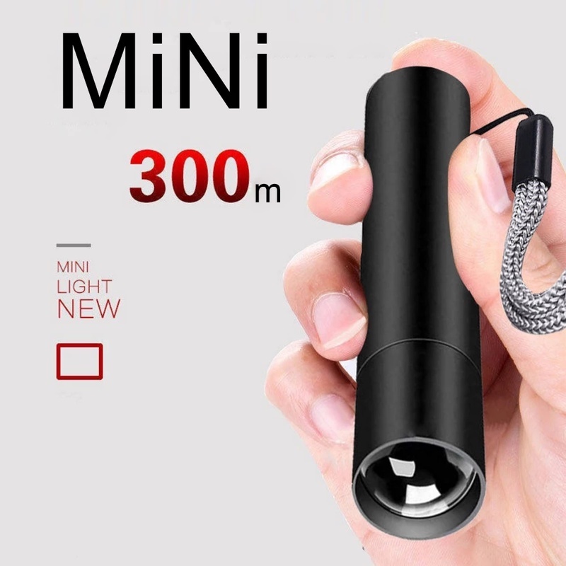 Đèn Pin LED Mini Chống Thấm Nước Sạc Usb Tiện Dụng