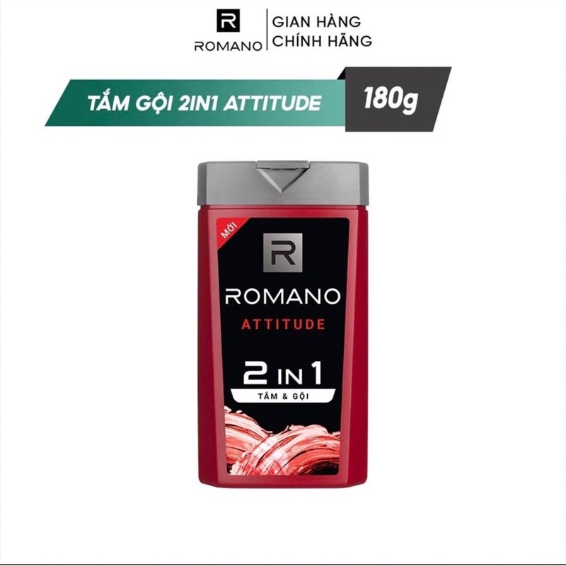 Tắm gội 2 trong 1 Romano 180g