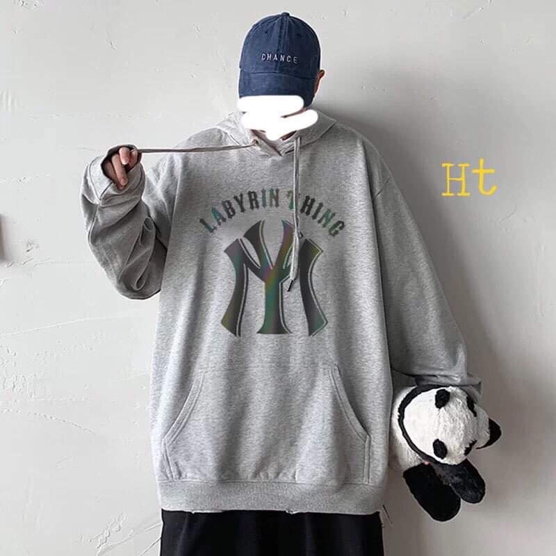 áo hoodie nỉ mũ phản quang 7 màu Ny