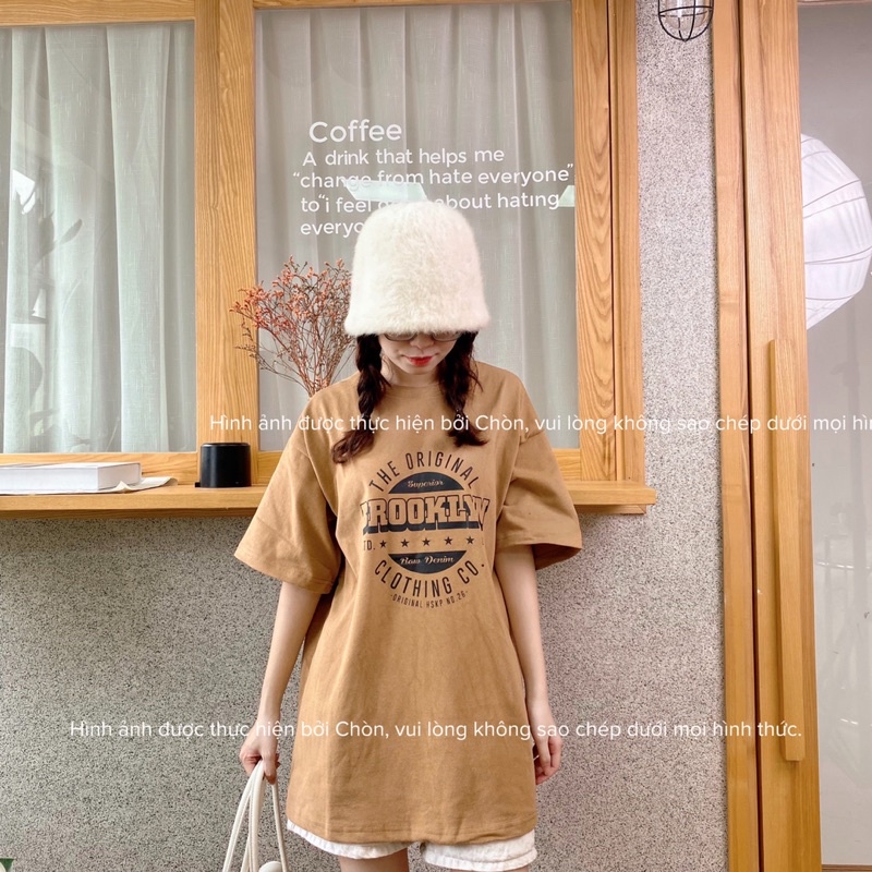 Áo thun 3158 MÀU VÀNG TRẦM hàng loại 1 chất dày dặn Unisex CHÒN CLOTHING