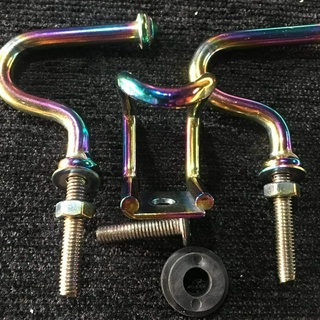 BỘ MÓC TREO ĐỒ BẰNG INOX 7 MÀU CHO XE GẮN MÁY ( 3 CÁI )