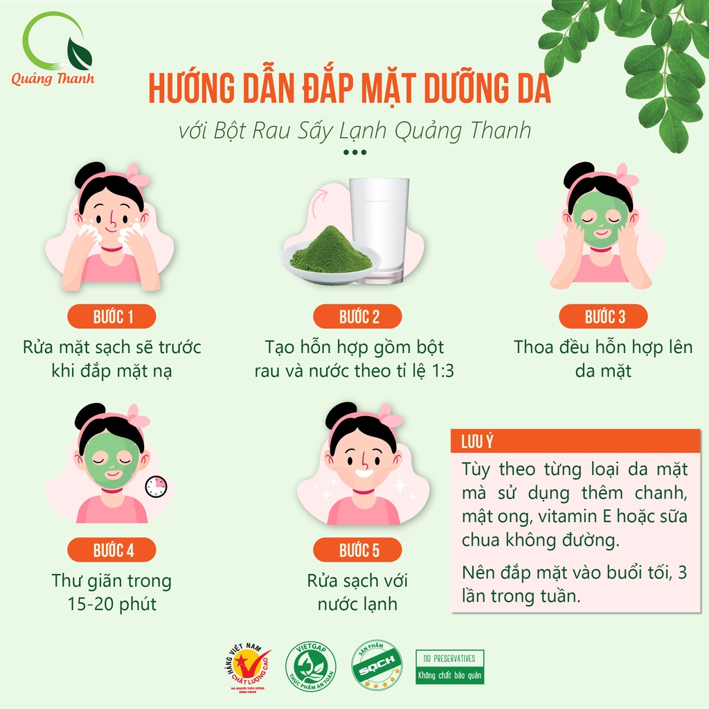 [Mã BMBAU50 giảm 7% đơn 99K] Bột diếp cá nguyên chất sấy lạnh thanh nhiệt Quảng Thanh hộp 15 gói