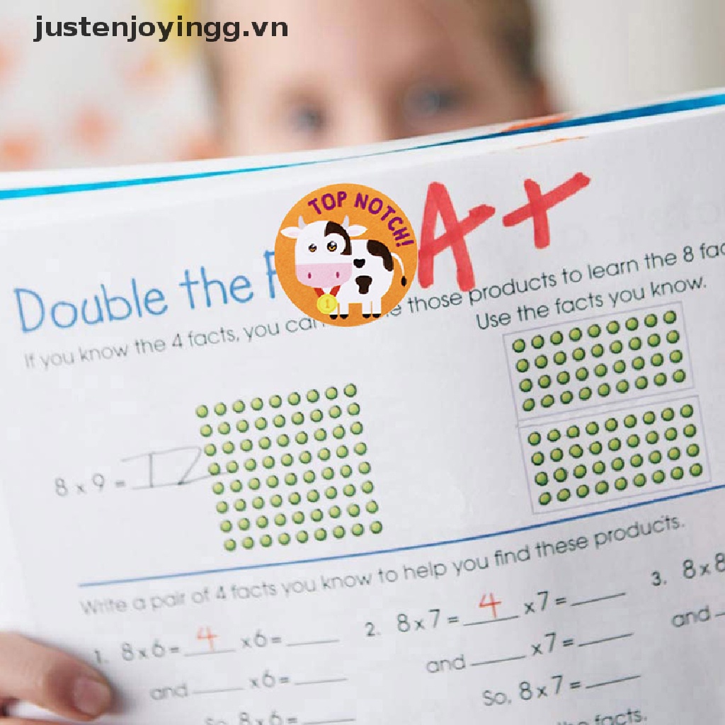 Bộ 500 Miếng Dán Trang Trí Chống Thấm Nước Hình Động Vật Hoạt Hình