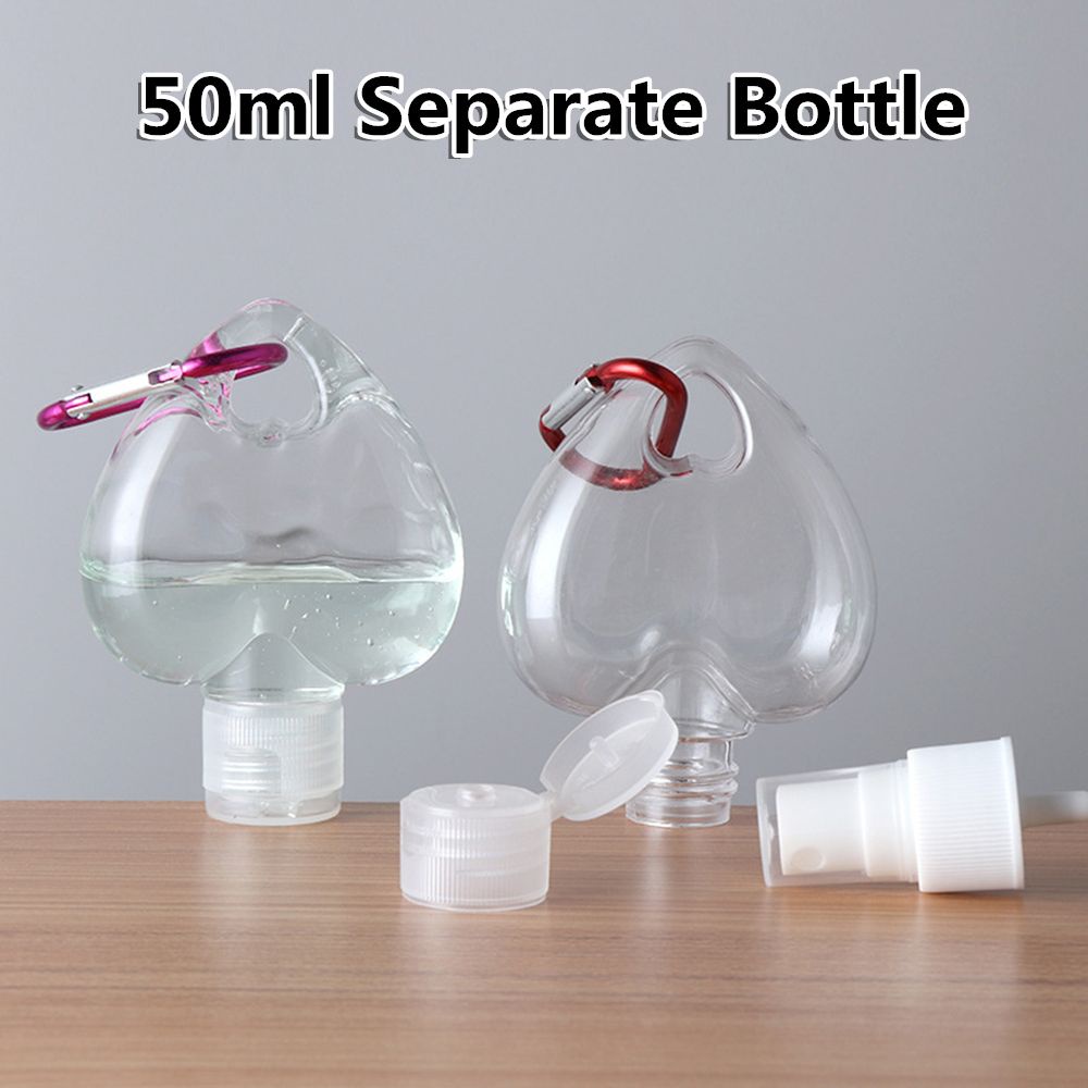Borage Bình Rỗng Trong Suốt Đựng Nước Hoa Dung Tích 50ml Có Móc Kim Loại Tiện Dụng