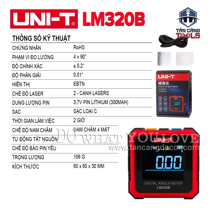 Thước Đo Góc Nghiêng Điện Tử UNI-T LM320B