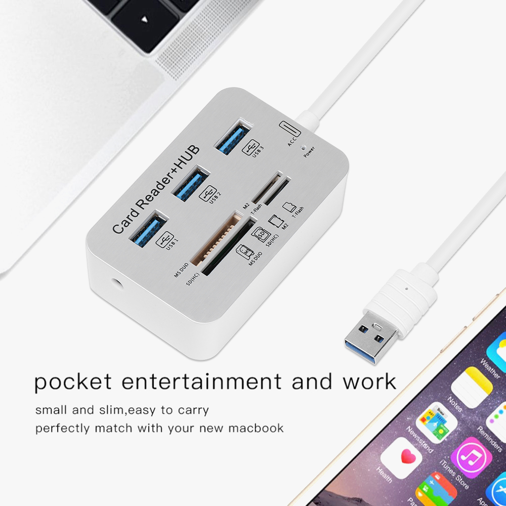 Đầu Đọc Thẻ MS SD M2 USB-C USB 3.0 Tiện Dụng Chất Lượng Cao | BigBuy360 - bigbuy360.vn