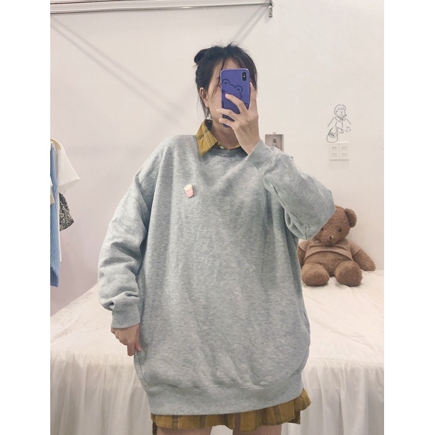 [2HAND] Áo Hoodie korea ( tặng kèm huy hiệu )