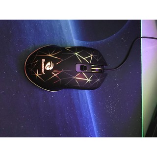 Chuột hot gaming bosston gm600 led rgb đẹp - new chính hãng