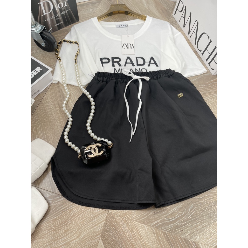 [ 𝐅𝐑𝐄𝐄 𝐒𝐇𝐈𝐏 ]   BỘ ĐÙI NỮ PRA NGẮN TAY MIX QUẦN SHORT ĐÙI