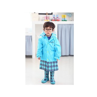 Áo Mưa Trẻ Em - caro xanh dương