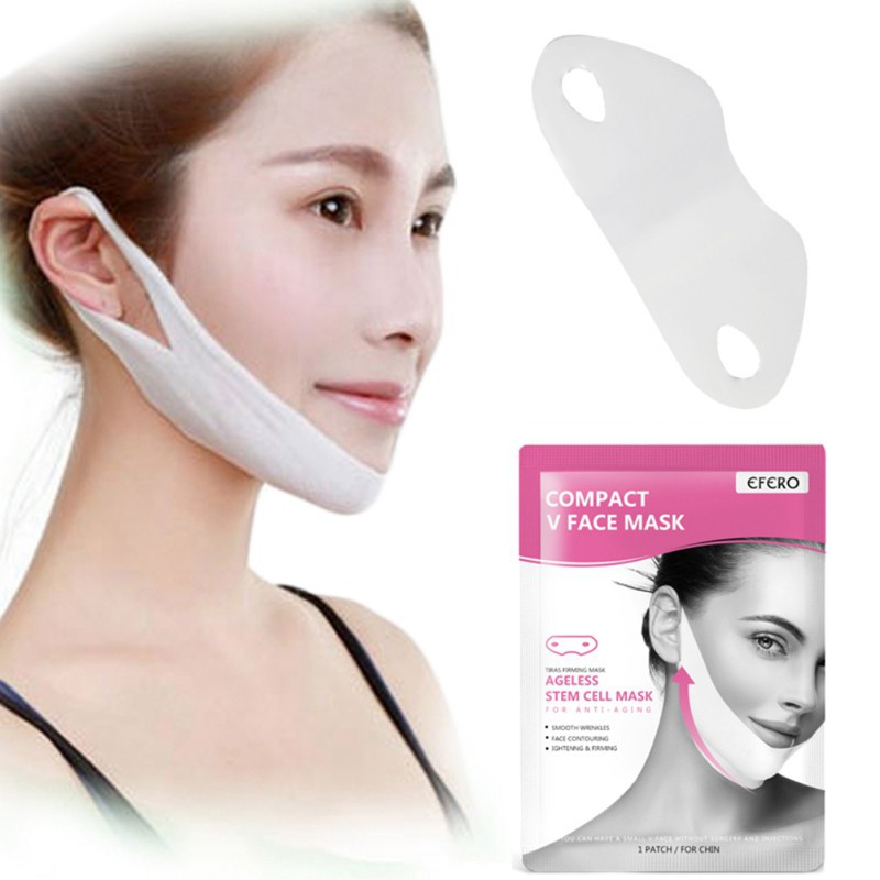 ]🙋1pcs Firming Whitening Moisturizing Brighten V Face Gel Mask​