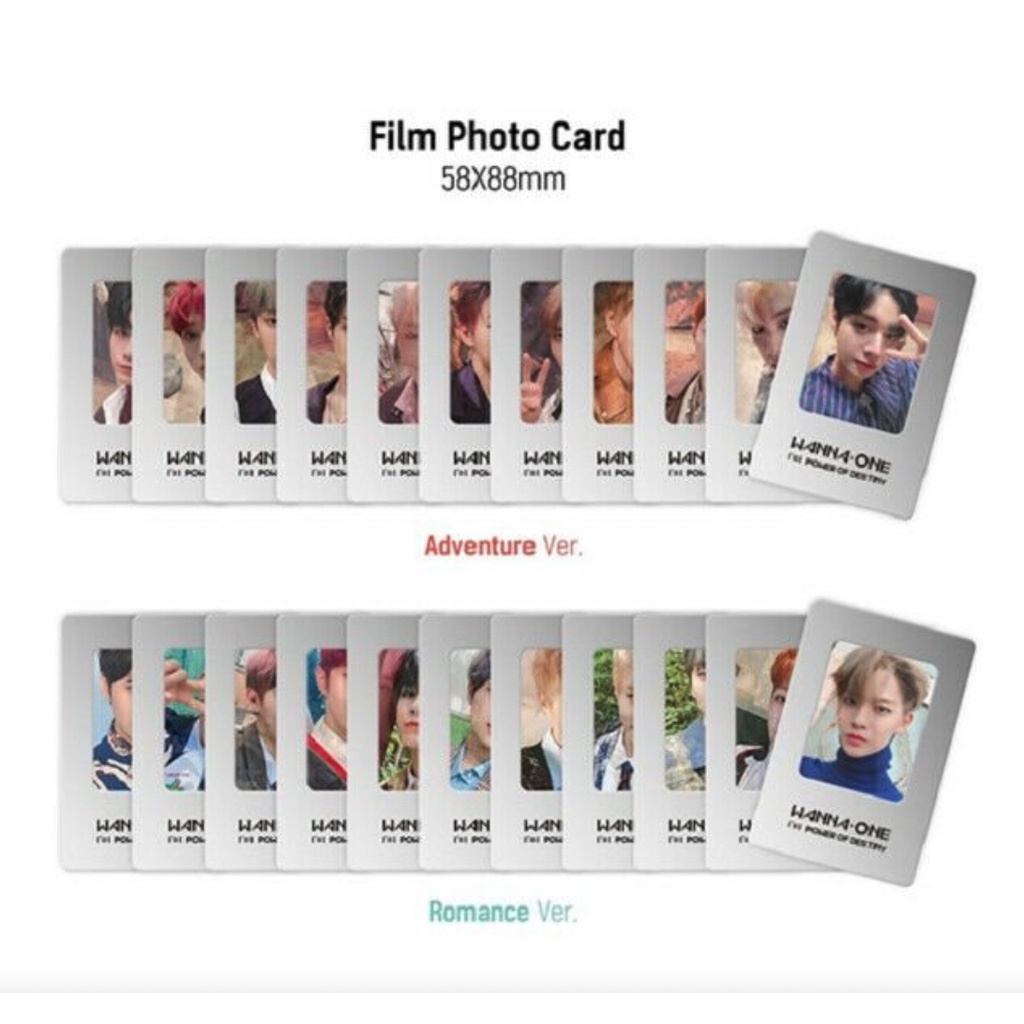 WANNA ONE - CARD ALBUM POWER OF DESTINY - SỨC MẠNH CỦA SỐ PHẬN