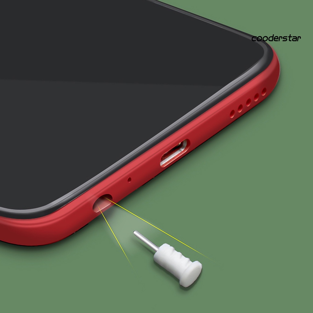 Set 5 nút silicon bịt chống bụi đa năng 3.5mm cho điện thoại thông minh