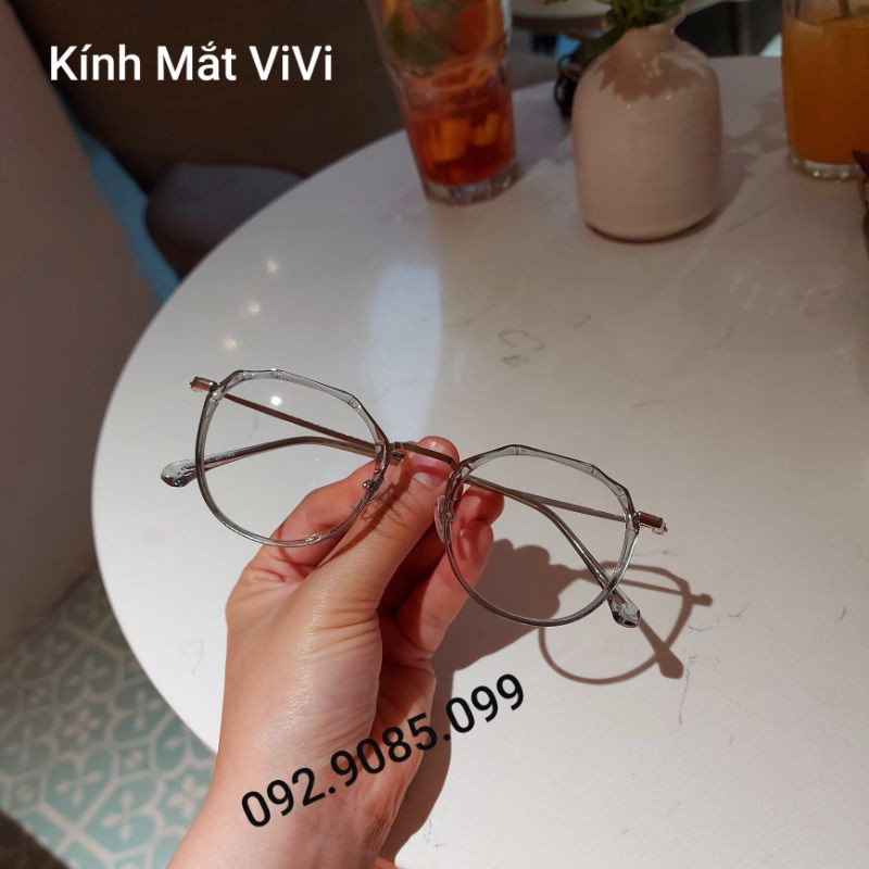 Gọng Kính Cận Kim Loại Nam Nữ Of8854 - Kính thời trang 0 độ hàn quốc + nhận cắt cận viễn loạn | BigBuy360 - bigbuy360.vn