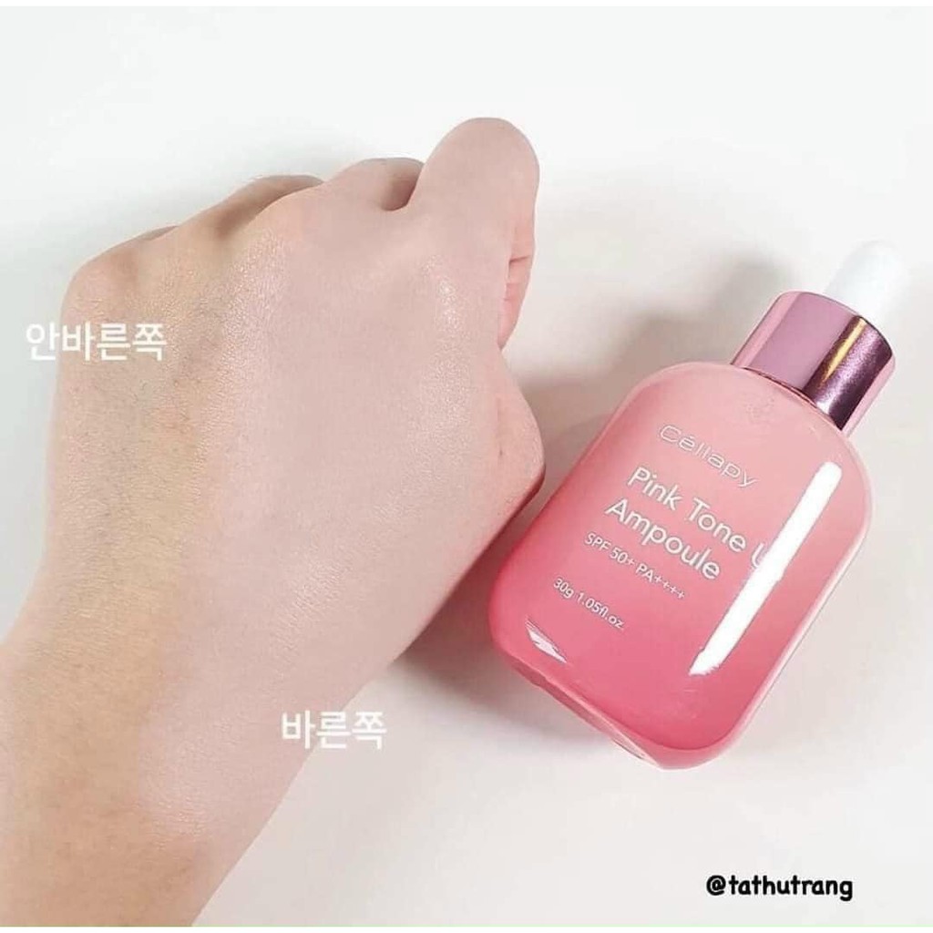 Serum Pink Tone Up  SPF50+ PA++++ , dưỡng da chống nắng, syrum, sirum