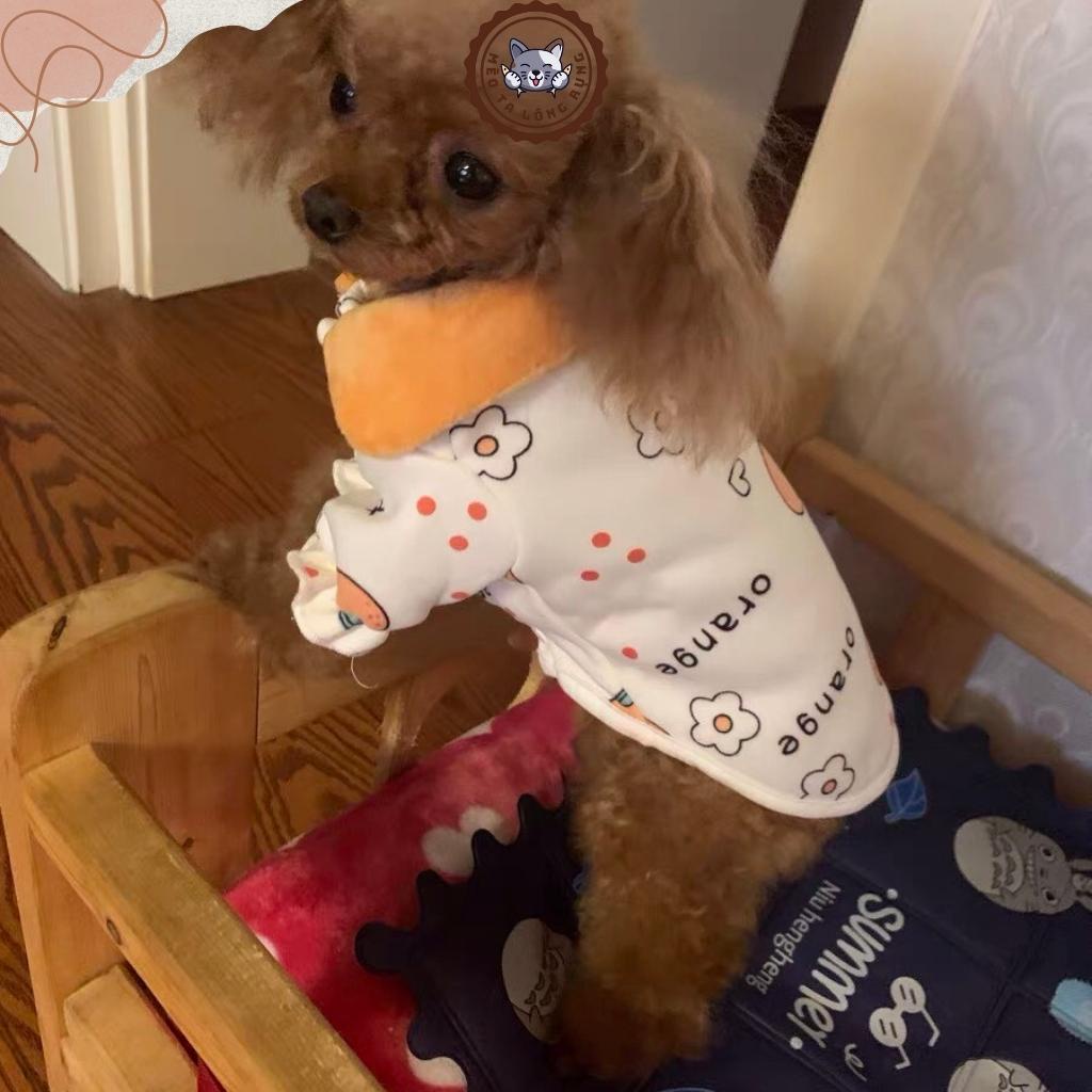 Áo xinh cho chó cún poodle mèo con thú cưng lớn giữ ấm cho mùa đông chất bông len, quần áo cho thú cưng dành cho chó mèo