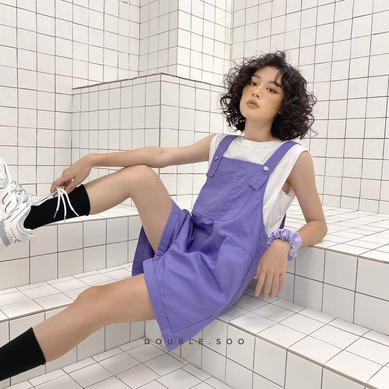 Quần yếm jeans túi ngực Z.Z Studio - Q0038 | BigBuy360 - bigbuy360.vn