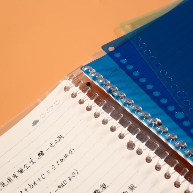 Bìa sổ còng binder MILASO tab phân trang A5 20 lỗ 4 màu tiện dụng SN-001386