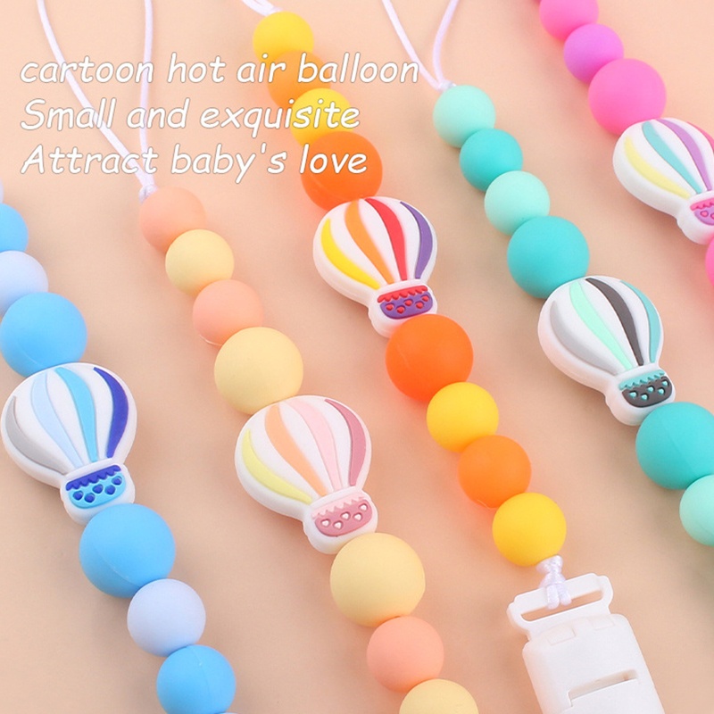 Kẹp Núm Ti Giả Bằng Silicon Hình Hoạt Hình Dễ Thương Cho Bé Sơ Sinh Mọc Răng