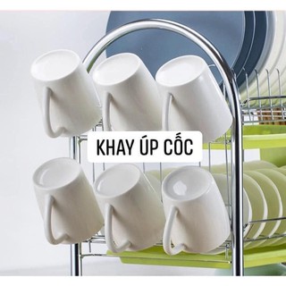 Kệ úp bát inox 2 tầng