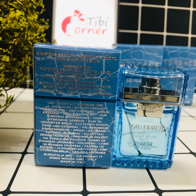 [Bill Mỹ]Nước Hoa Mini Nam Chính Hãng Versace Man Eau Fraiche EDT 5ml