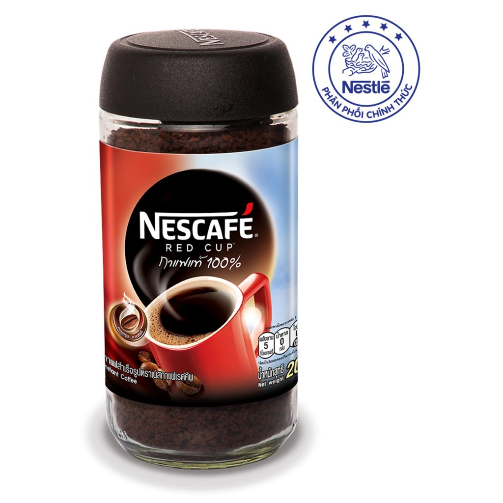 Nescafé Red Cup Thái Lan Cà phê hòa tan nguyên chất 200g