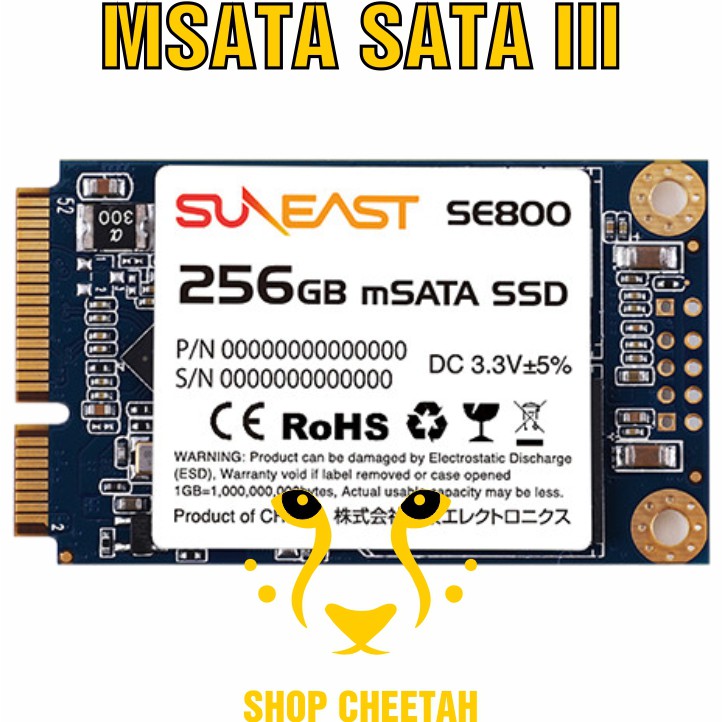 Ổ cứng SSD mSATAIII SunEast 256GB nội địa Nhật Bản – CHÍNH HÃNG – Bảo hành 3 năm – mSata3 SSD chính hãng