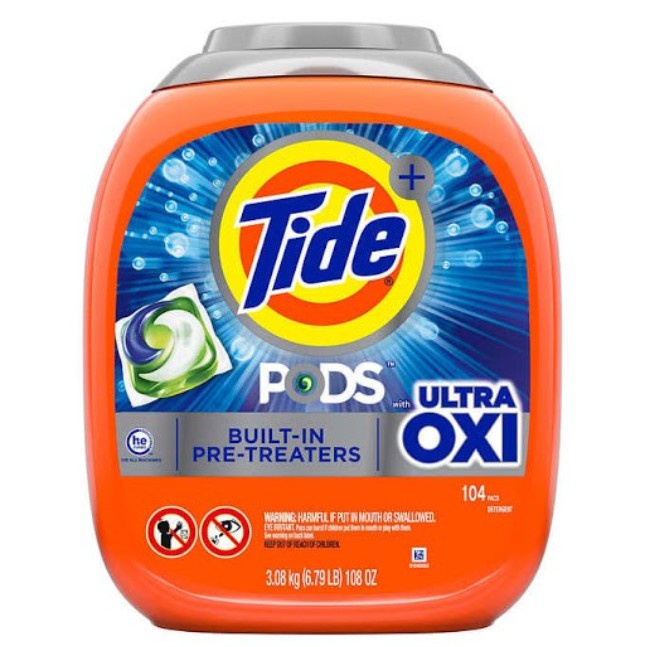 Viên Giặt Xả Tide Pods Ultra Oxi 104 Viên Hàng Chuẩn Mỹ