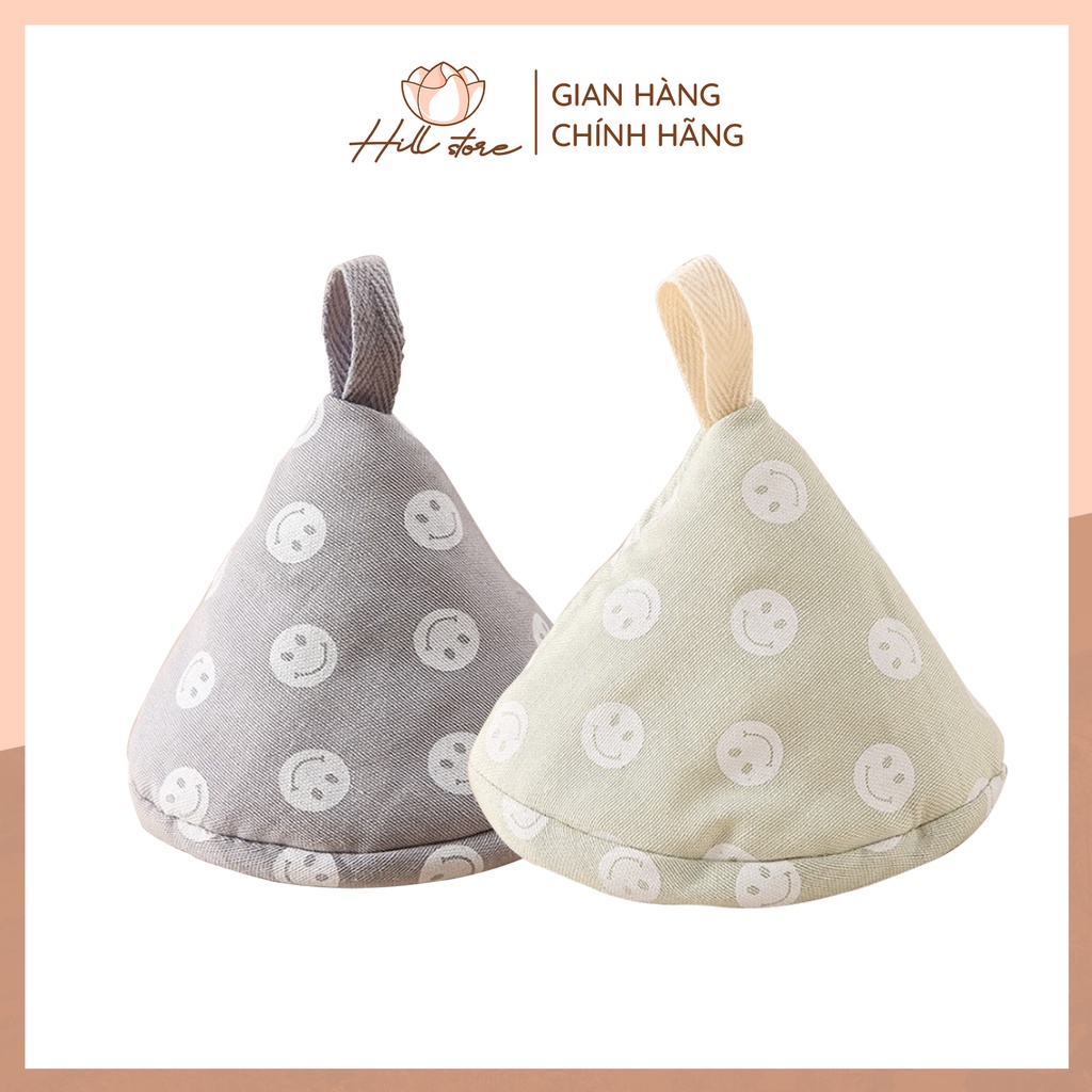 Miếng lót nhấc nồi hình tam giác bằng vải chống nóng chịu nhiệt, găng tay bao tay cách nhiệt tiện lợi HILLS STORE