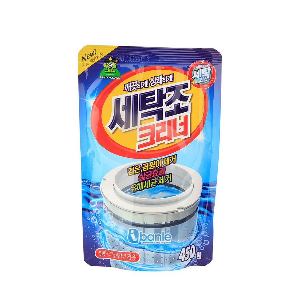 Gói bột tẩy vệ sinh lồng máy giặt Hàn quốc siêu sạch