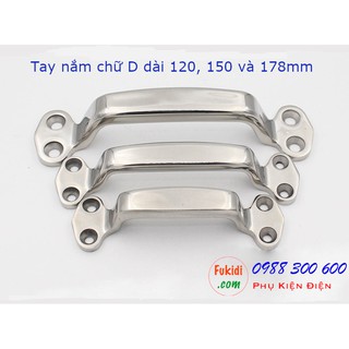 Tay nắm chữ D inox 304 chiều dài 150mm - LS209-150