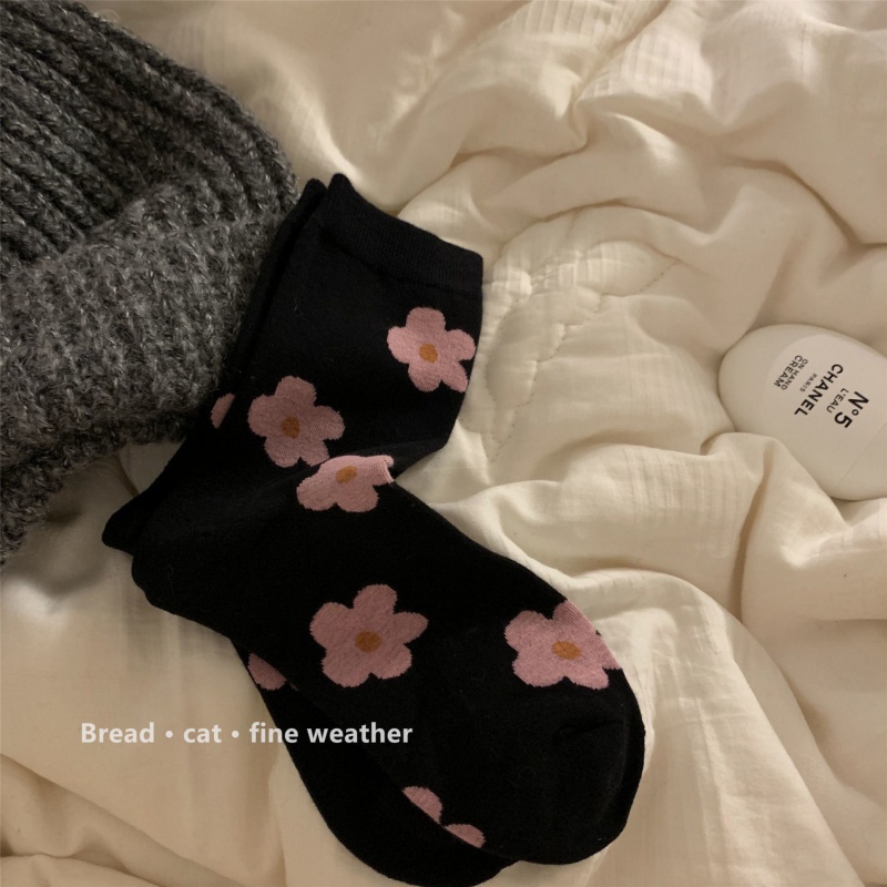 Đôi Vớ Họa Tiết Hoa Nhiều Màu Sắc Thời Trang Sành Điệu Cho Nữ