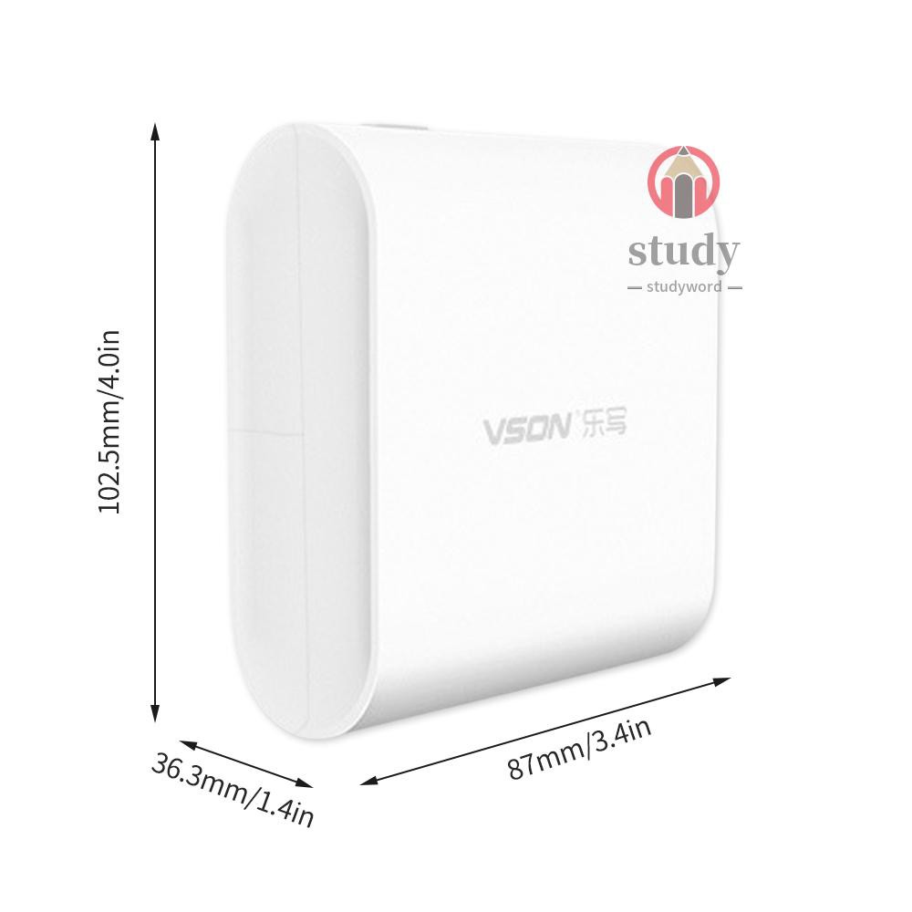 SẴN [Tặng 2 Cuộn Giấy in] Máy In Nhiệt VSON Mini đa năng cực nét ứng dụng công nghệ mới cho Ios/Android | BigBuy360 - bigbuy360.vn